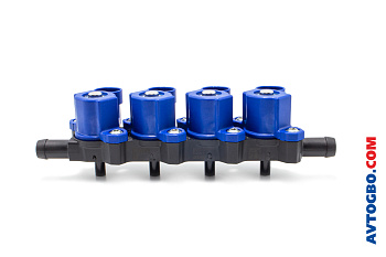 Рампа OMVL GEMINI 4 цил. с монтажным к-том и крепежом