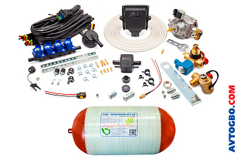 Установочный к-т CNG OMVL DREAM-4 (EVO 195KW, Gemini) + Баллон 90L LITE