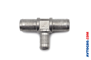 Переходник системы охлаждения (тройник) 21*16*21, алюминий