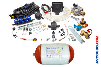 Установочный к-т CNG OMVL DREAM-4 (EVO 195KW, Gemini) + Баллон 80L LITE